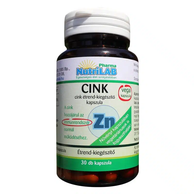 Nutrilab cink kapszula - 30db