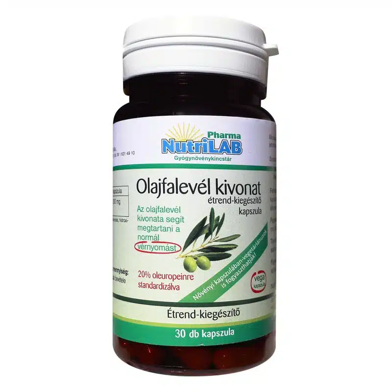 Nutrilab olajfalevél kivonat kapszula - 30db