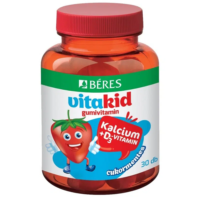 Béres Vitakid Kalcium+D3 cukormentes gumivitamin - 30db