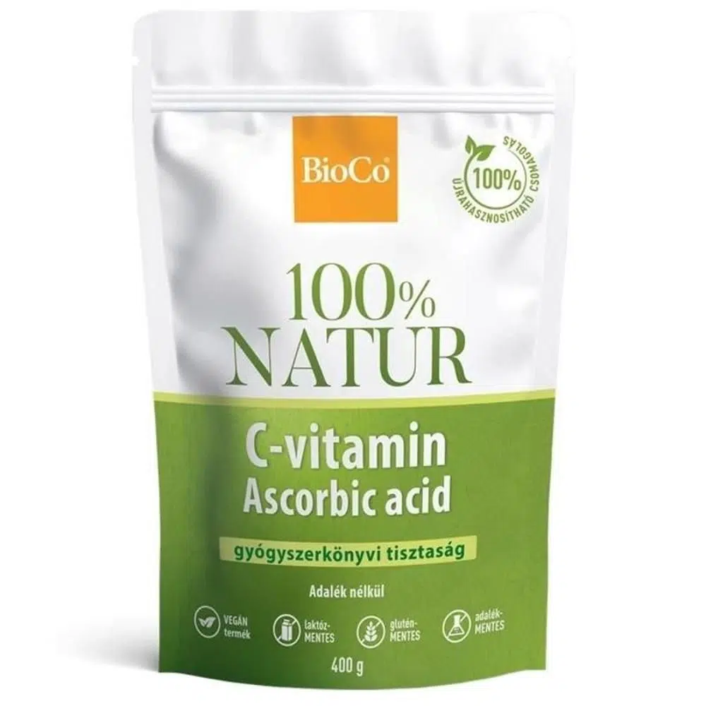 BioCo 100% NATUR C-vitamin Aszkorbin sav por