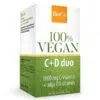 BioCo 100% VEGAN C+D Duo C-vitamin 1000mg + Alga D3-vitamin 2000NE filmtabletta - 90db