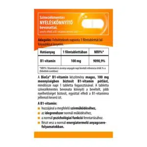BioCo B1-vitamin 100mg filmtabletta - 80db - Image 2