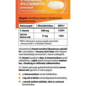BioCo C+Cink Retard C-vitamin 1000mg + szerves Cink Családi csomag - 100db - Image 2