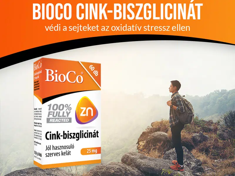 A BioCo Cink-biszglicinát tablettával hatékony és gyors a cinkpótlás!