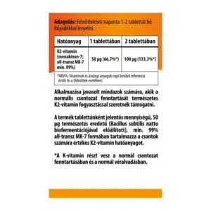 BioCo K2-vitamin tabletta - 90db - Image 2