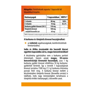 BioCo Kurkuma kivonat 7500mg Tömjénfa kivonattal tabletta - 60db - Image 2