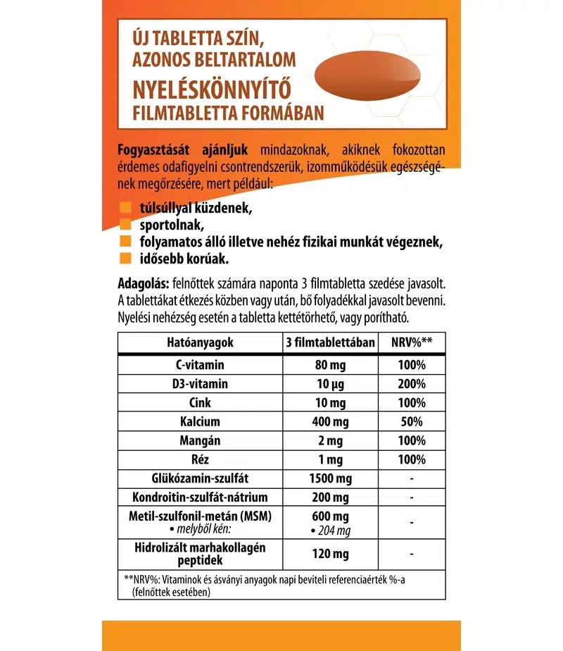 BioCo Porc & Izom Csont Komplex MegaPack tabletta - 120db - Image 2