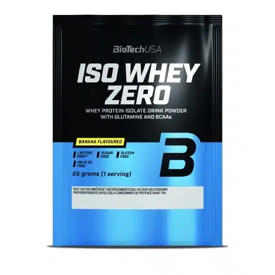 BioTech USA 100% IsoWhey ZERO Lactose Free banán - 10x25g