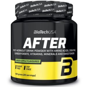 BioTech USA After edzés utáni zöldalma ízű italpor - 420g