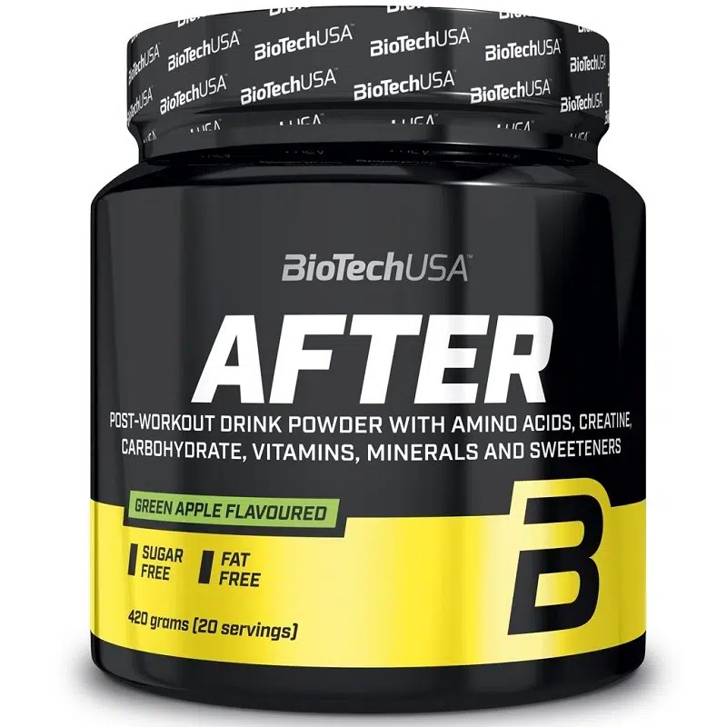 BioTech USA After edzés utáni zöldalma ízű italpor - 420g