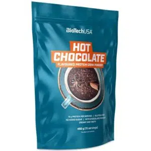 BioTech USA Hot chocolate, fehérje tartalmú forrócsoki italpor - 450g