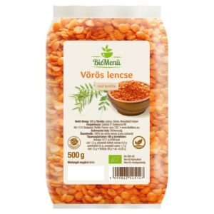 Biomenü Bio Vörös lencse - 500g
