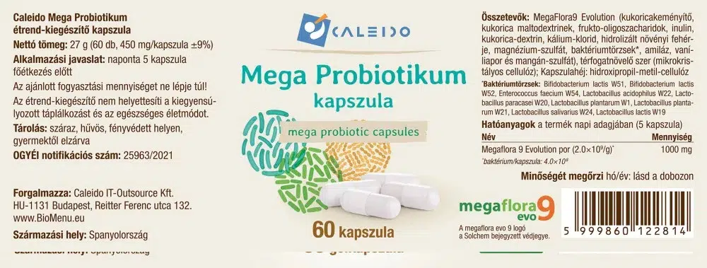 Caleido Mega probiotikum 200mg kapszula - 60db - Image 2