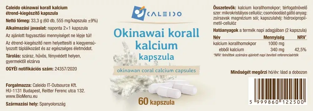 Caleido OKINAWAI Korall Kalcium kapszula - 60db - Image 2