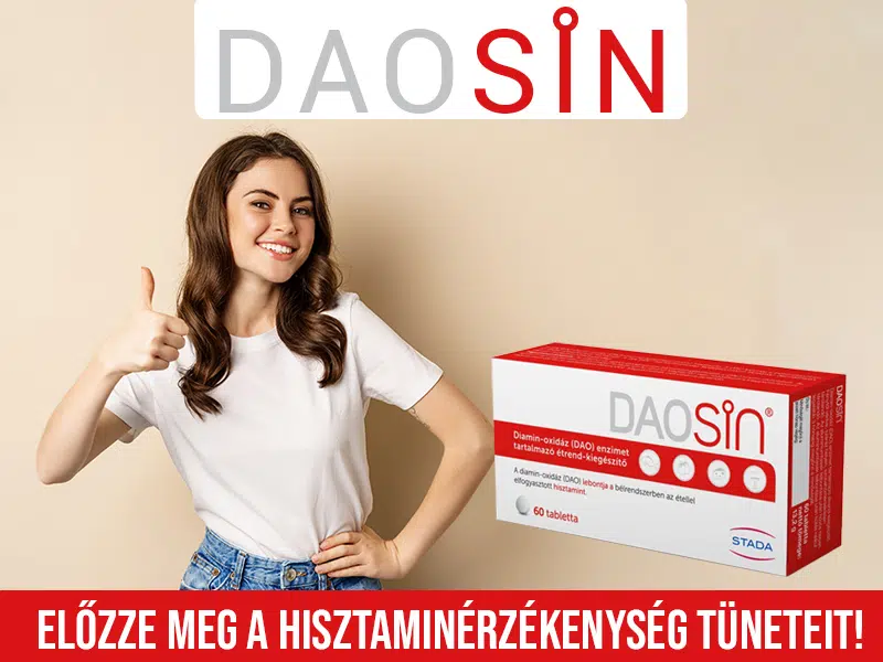 A Daosin tabletta segít lebontani a hisztamint!