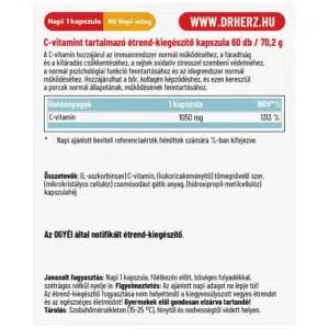 Dr. Herz C-vitamin 1050 mg PURE kapszula - 60db - Image 2