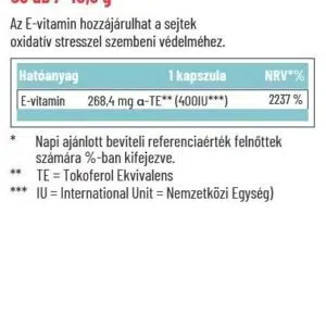 Dr. Herz E-vitamin 400IU lágyzselatin kapszula - 60db - Image 2