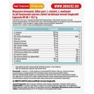 Dr. Herz Hair Multivitamin Komplex kapszula - 60db - Image 2