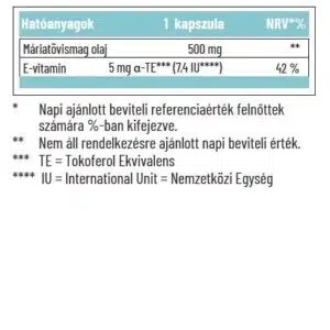 Dr. Herz Máriatövismag olaj kapszula - 60db - Image 2