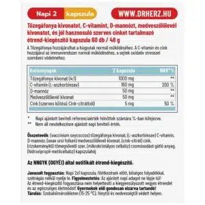 Dr. Herz Tőzegáfonya kivonat kapszula - 60db - Image 2