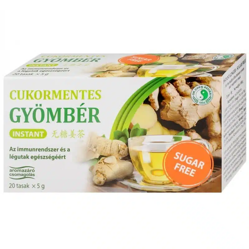 Dr. Chen CUKORMENTES instant mézes gyömbér tea - 20 tasak