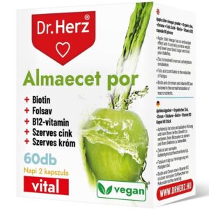 Dr. Herz Almaecet por + Biotin + Folsav kapszula - 60db