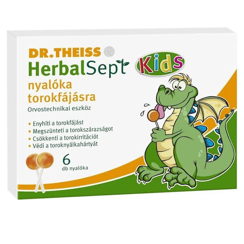 Dr. Theiss Herbalsept nyalóka torokfájás ellen - 6db