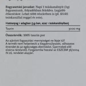 GAL 100% Taurin por utántöltő - 500g