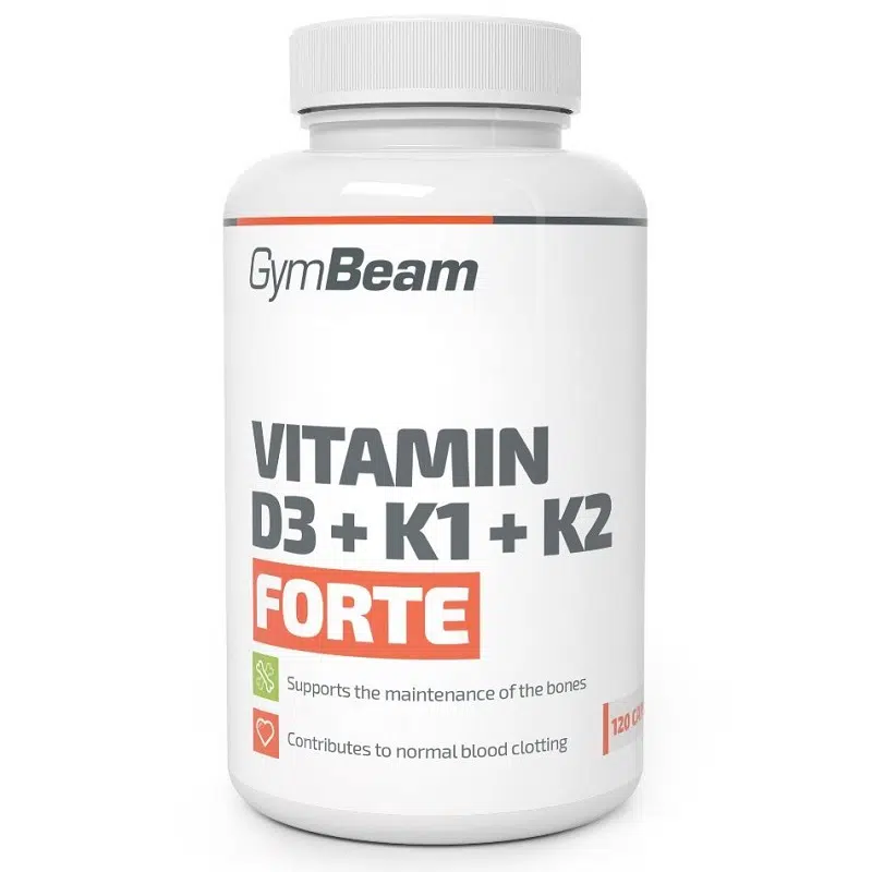 GymBeam D3+K1+K2 Forte kapszula - 120db