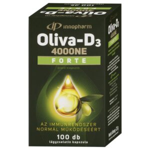 InnoPharm Oliva-D3-vitamin 4000NE Forte lágyzselatin kapszula - 100db
