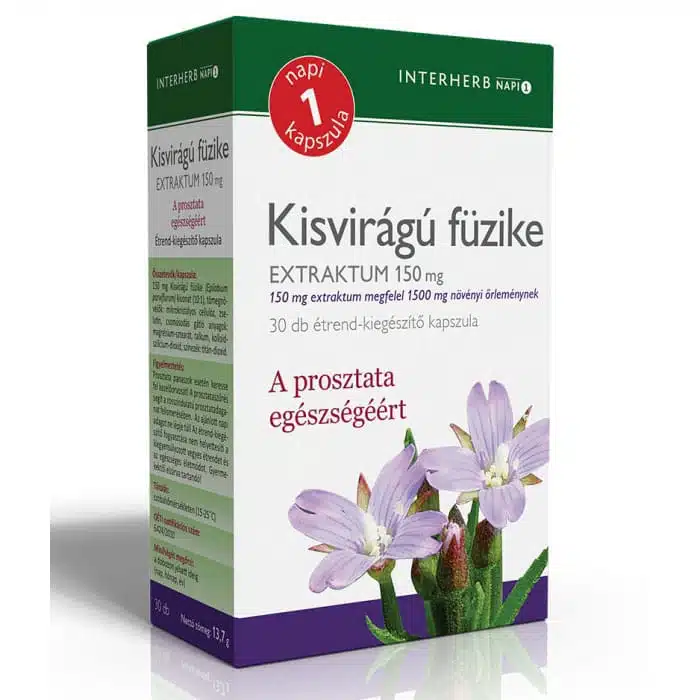 Interherb Napi1 Kisvirágú füzike Extraktum 150mg kapszula - 30db