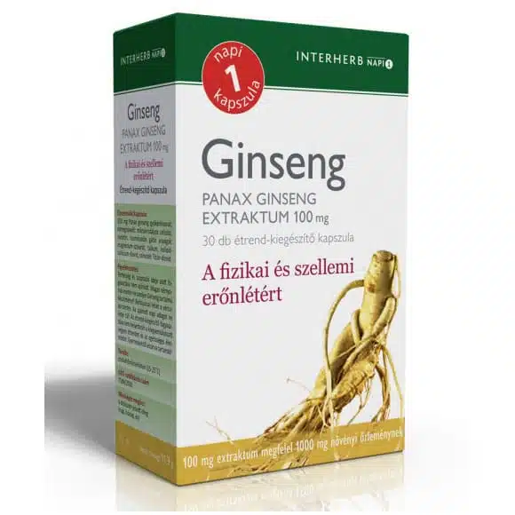 Interherb Napi 1 Ginseng Panax Extraktum kapszula - 30db
