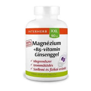 Interherb XXL Magnézium + B6-vitamin + Ginseng (Ginzeng) tabletta