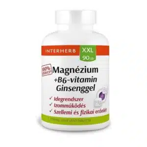 Interherb XXL Magnézium + B6-vitamin + Ginseng (Ginzeng) tabletta