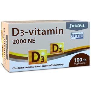 JutaVit D3-vitamin 2000NE lágyzselatin