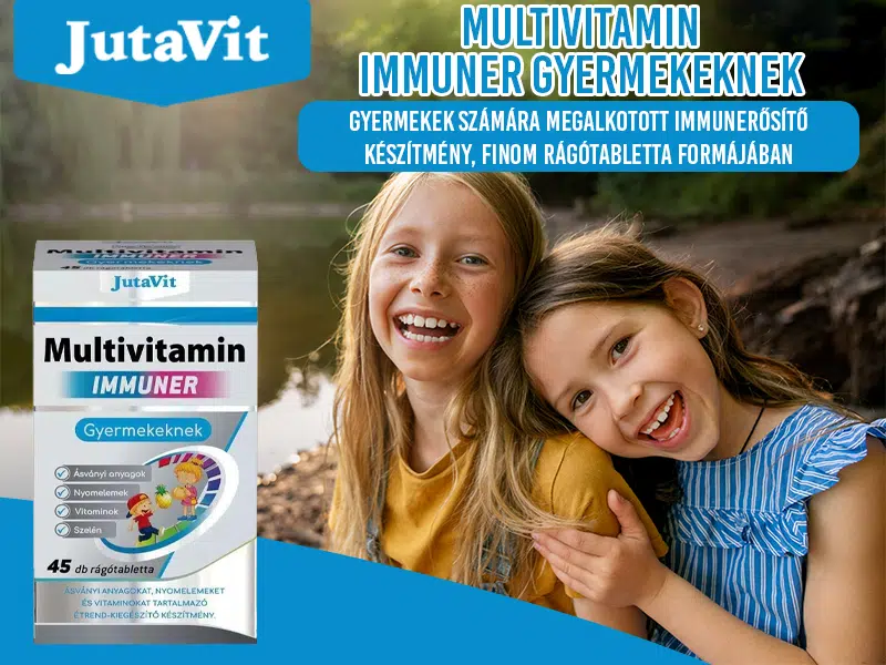 Immunerősítő multivitamin gyerekeknek! - JutaVit Multivitamin Immuner rágótabletta