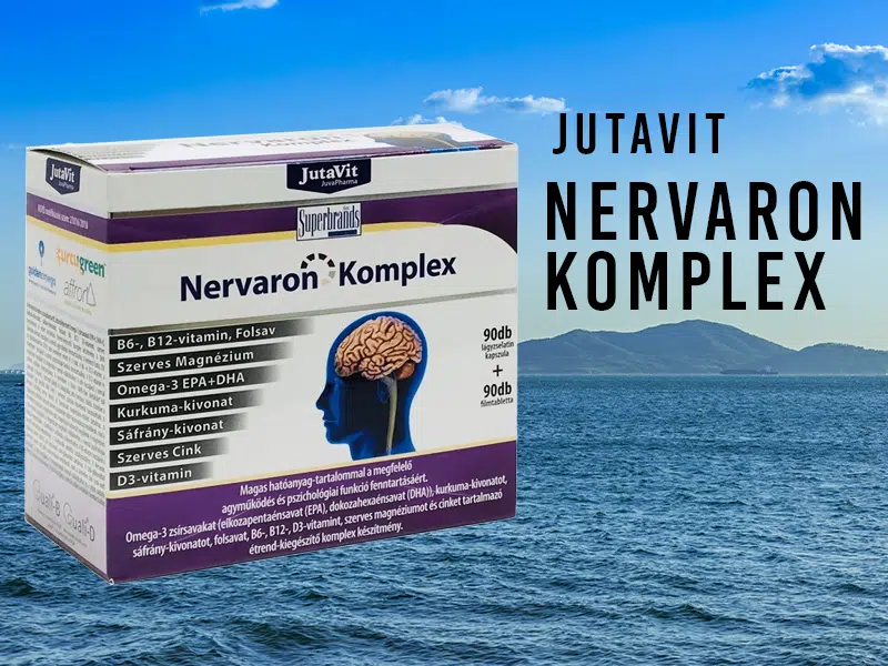 A JutaVit Nervaron komplex kapszulában lévő hatóanyagok serkentik a koncentrációt, javítják a memóriát