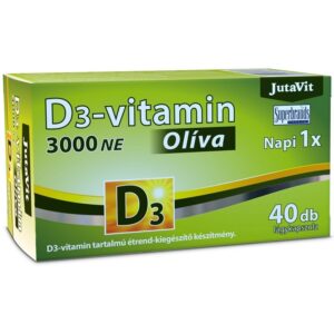 JutaVit Olíva D3-vitamin 3000NE lágyzselatin kapszula - 40db