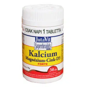 Jutavit Kálcium-Magnézium-Cink-D3 tabletta - 30db
