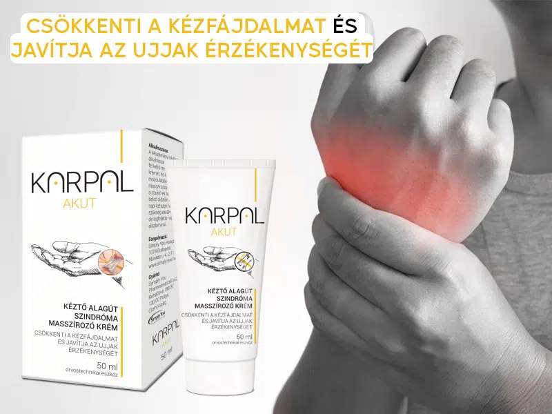Kéztőalagút-szindrómára lett kifejlesztve a Karpal FORTE masszírozó krém