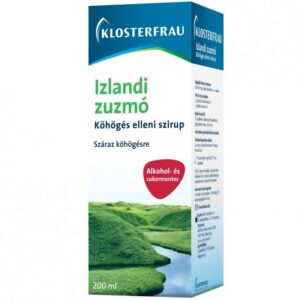 Klosterfrau Izlandi zuzmó köhögés elleni szirup felnőtteknek - 200ml