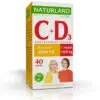 Naturland Prémium C-vitamin 1000mg + D3-vitamin 4000NE tabletta - 40db