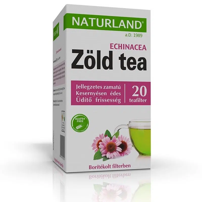 Naturland Zöld tea echinaceával - 20 filter