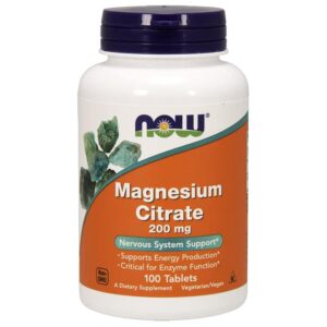Now Magnézium citrát 200mg tabletta - 100db