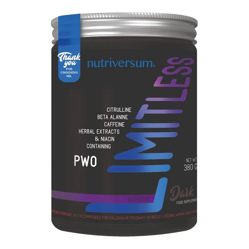 Nutriversum DARK - Limitless áfonya - 380g