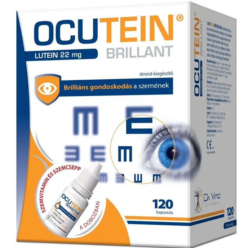 Ocutein Brillant Szemvitamin 120 db + Ocutein Sensitive Care szemcsepp 15ml
