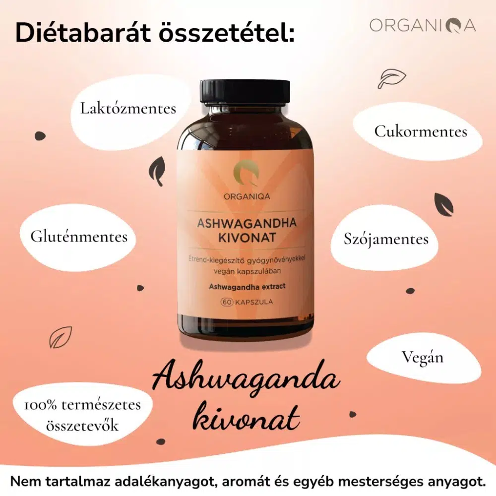 Organiqa Ashwagandha kivonat kapszula - 60db - Image 3