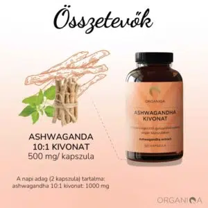 Organiqa Ashwagandha kivonat kapszula - 60db - Image 2