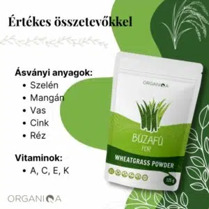 Organiqa Bio Búzafű por - 125g - Image 2
