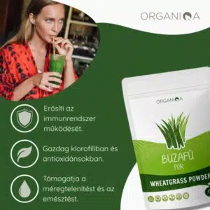 Organiqa Bio Búzafű por - 125g - Image 3